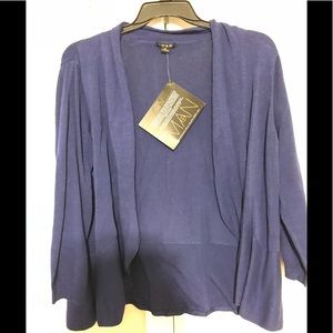 IMAN blue 3/4 sleeve cardigan